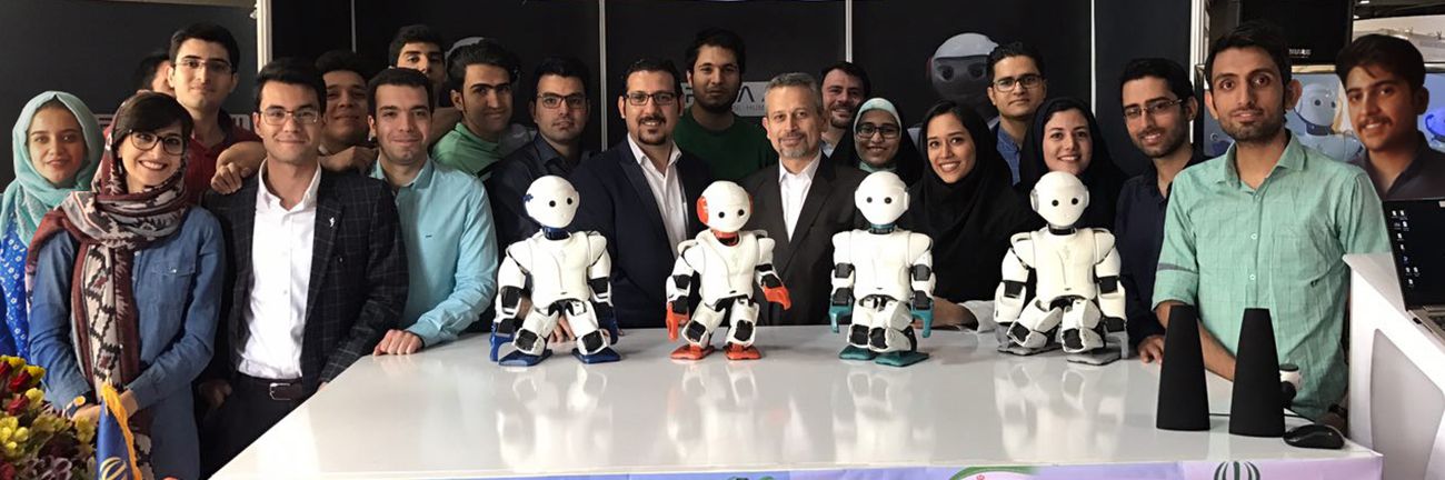 A team of Iranian researchers from the University of Tehran designed and built the humanoid robot Surena Mini