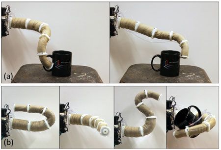 Jamming Grippers Combine to Form Robotic Elephant Trunk