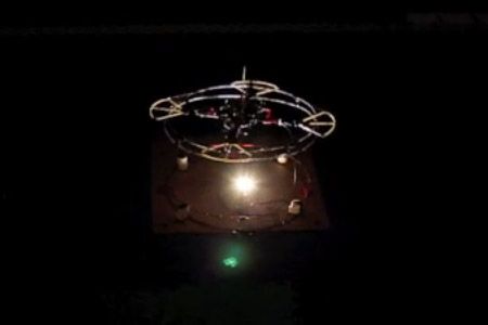 Quadrotors Turned Into Flying Wireless Battery Chargers