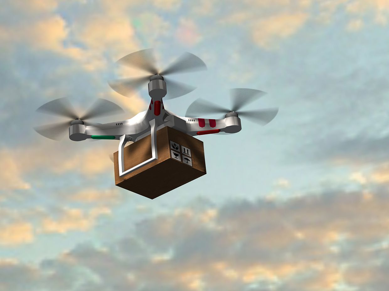 Image result for Researchers working on a drone delivery system for medical products