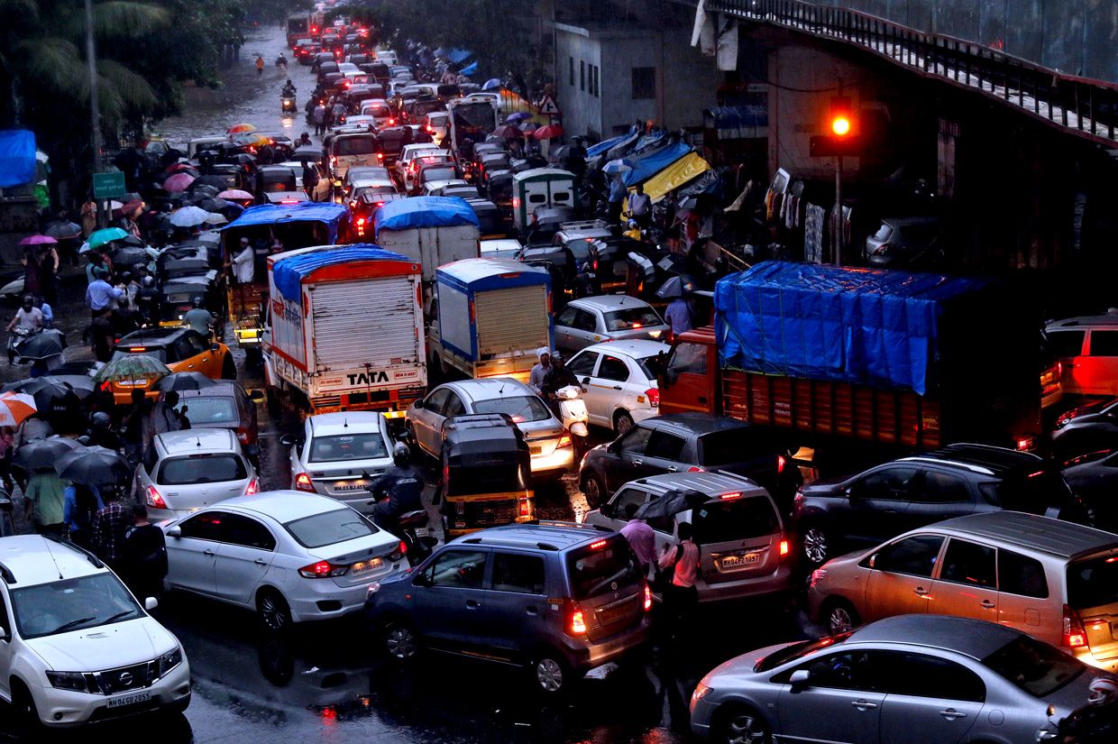 photo of Mumbai’s monsoon season gridlock