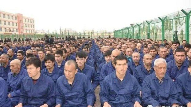 Photo posted by the Xinjiang Judicial Administration in 2017