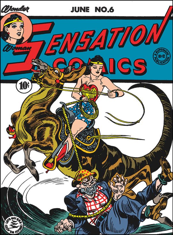 Wonder Woman and her Lasso of Truth, created by William Moulton Marston.