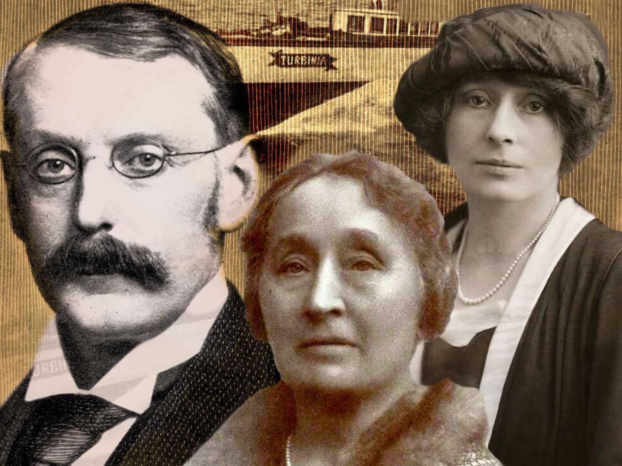 This British Family Changed The Course Of Engineering Ieee Spectrum - photo illustration of headshots of charles parsons katharine parsons and rachel parsons