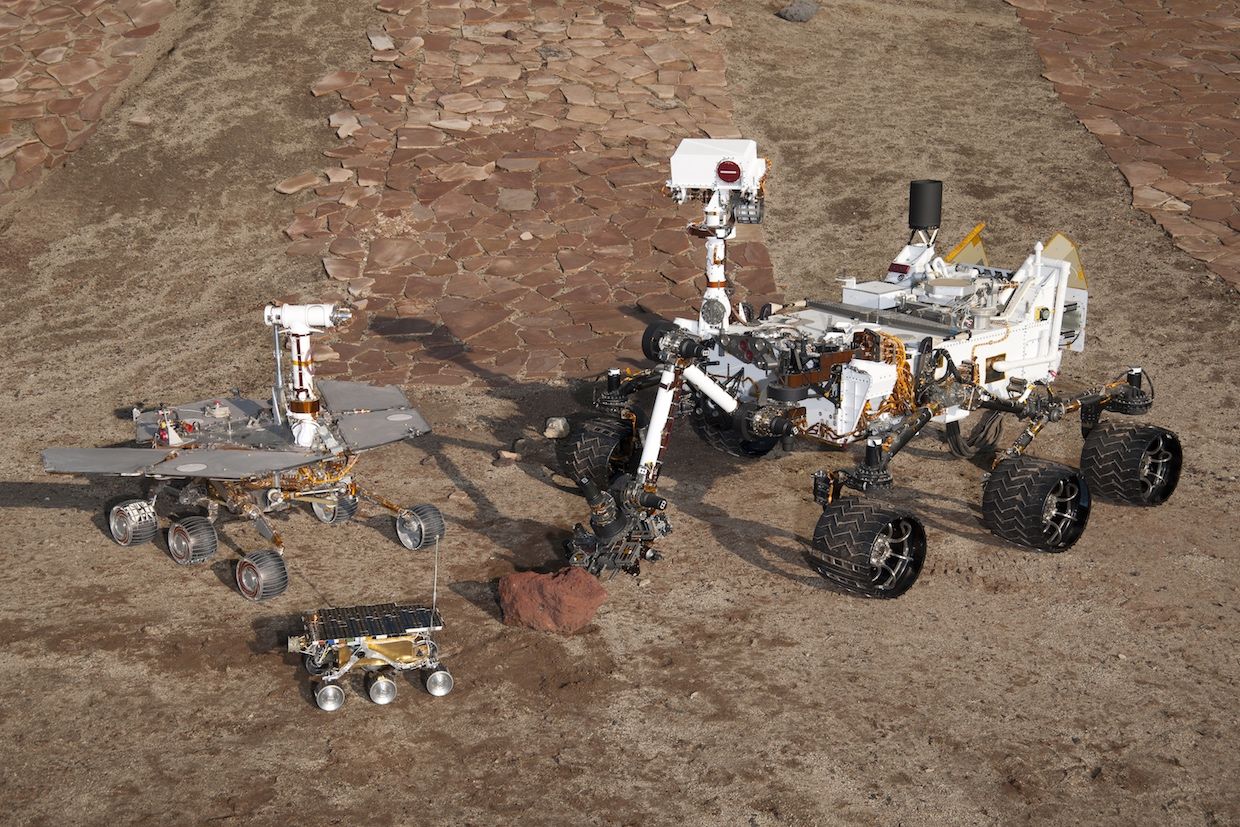 Three generation of Mars rovers