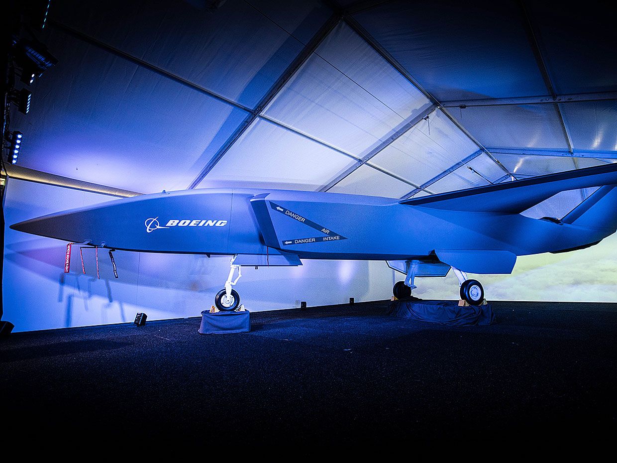 Boeing's autonomous fighter jet.