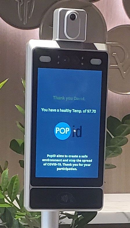 PopEntry+ from PopID performs facial recognition and temperature check