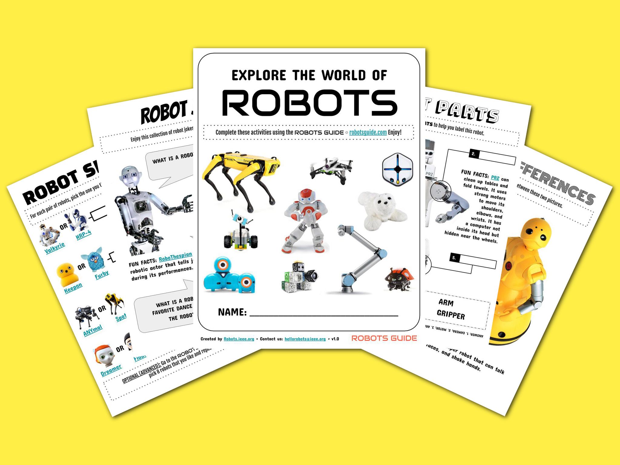 Fun Activity Sheets Introduce Kids to the World of Robots thumbnail