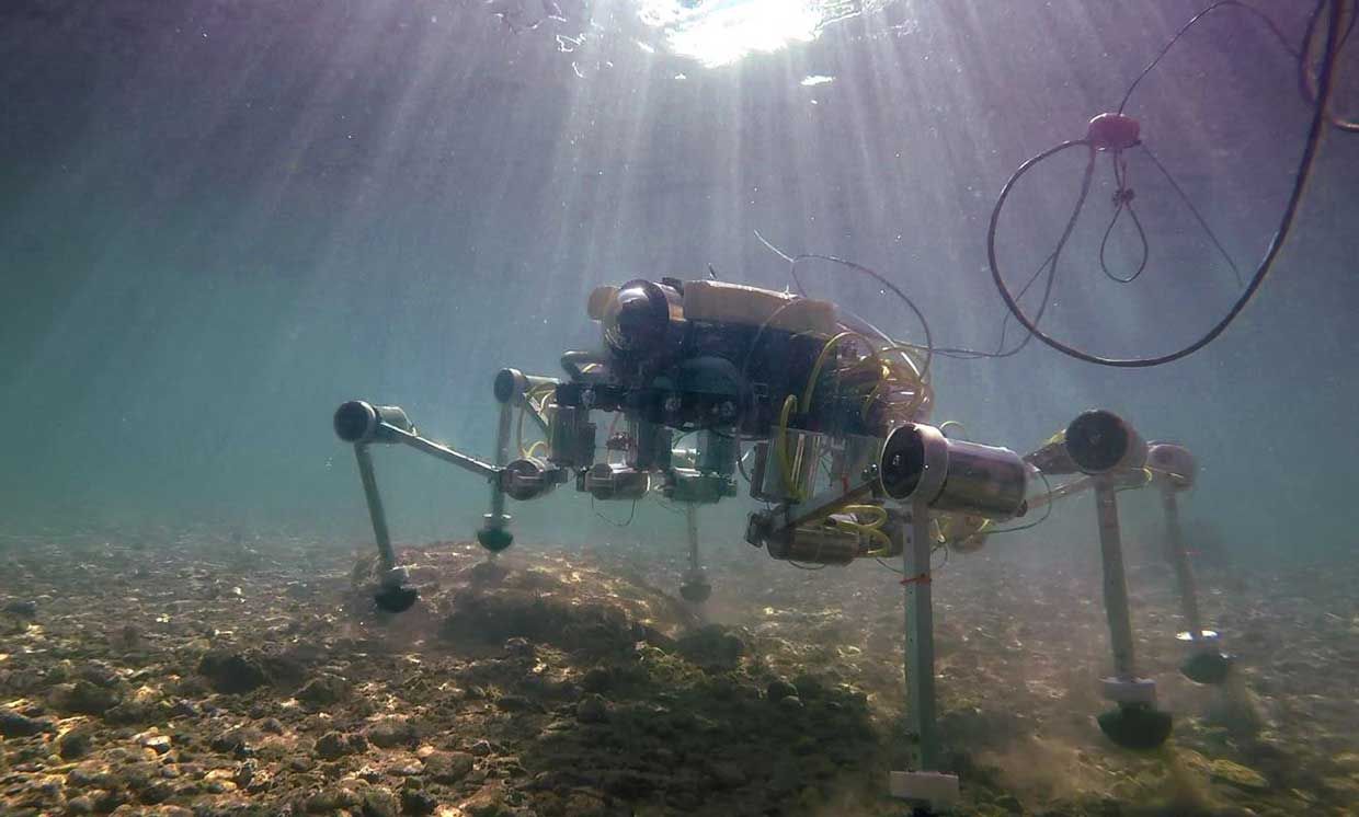 SILVER2 robot underwater