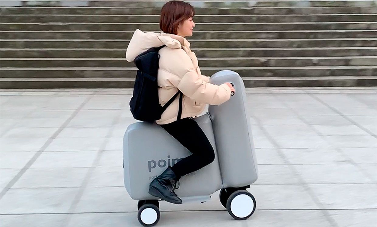 Японские ученые разработали надувной электрический скутер