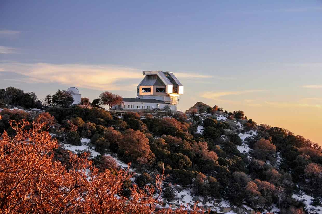A photo of Kitt Peak National Observatory, in Arizona