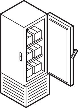 Illustration of a freezer