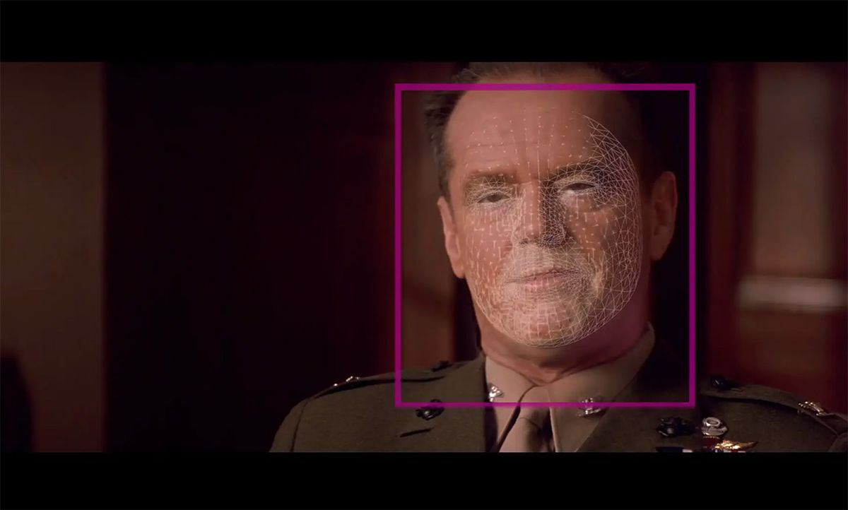 3D face scan of an actor.
