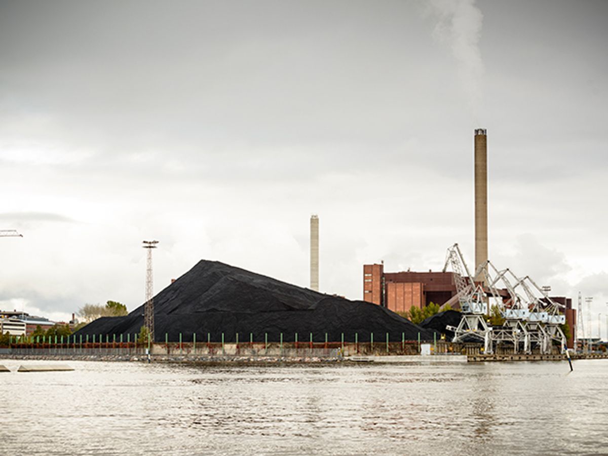 A coal-fired power station in Helsinki
