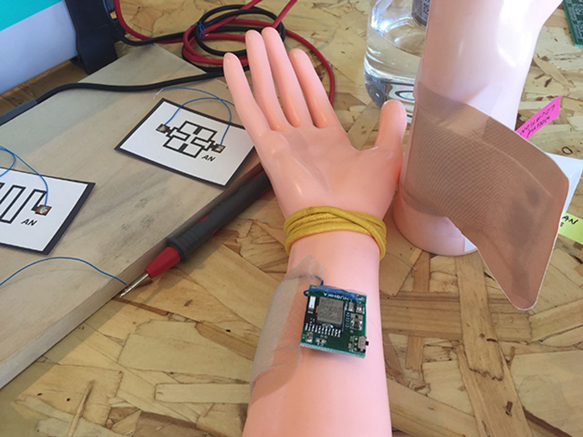 A Google Science Fair finalist's design for a flexible, printed smart bandage to monitor moisture around a wound for better healing