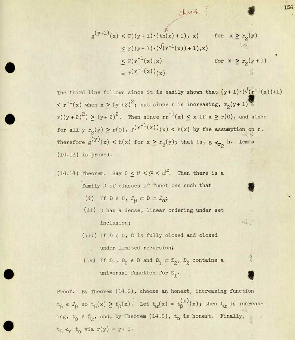 A page from Dennis Ritchie's previously lost dissertation manuscript.