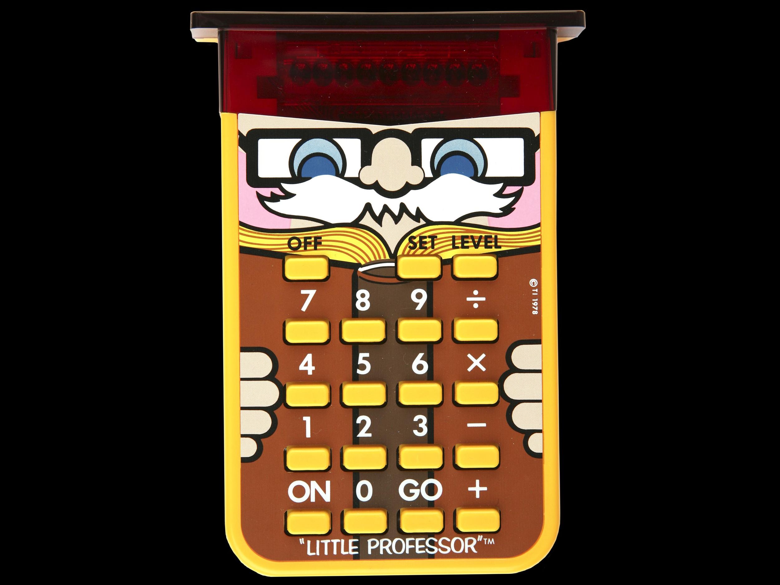 A photo of a Little Professor calculator.