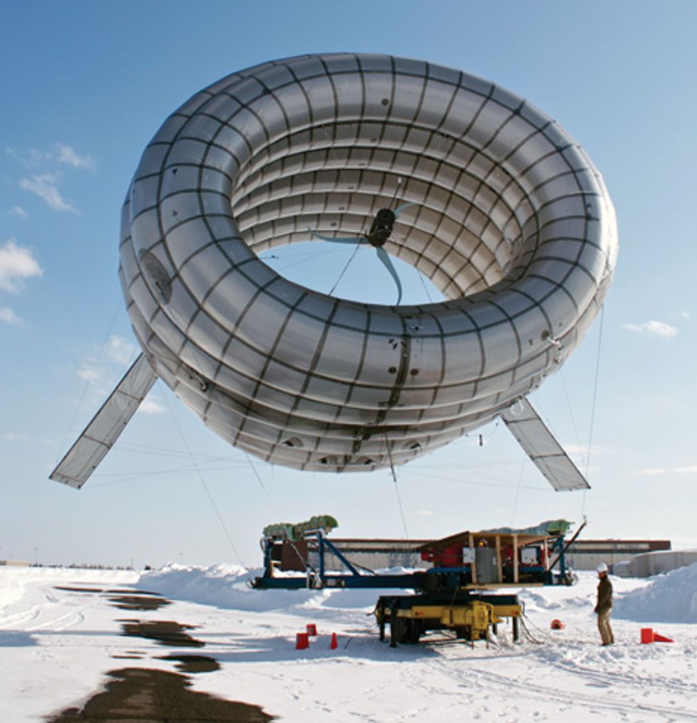 Altaeros Energies lofts a lighter-than-air turbine.