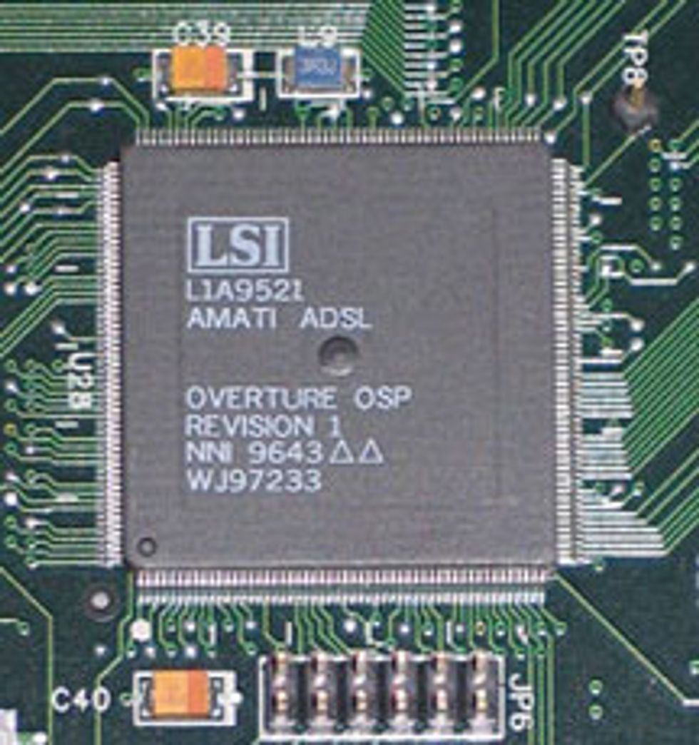 Amati Communications Overture ADSL Chip Set (1994)