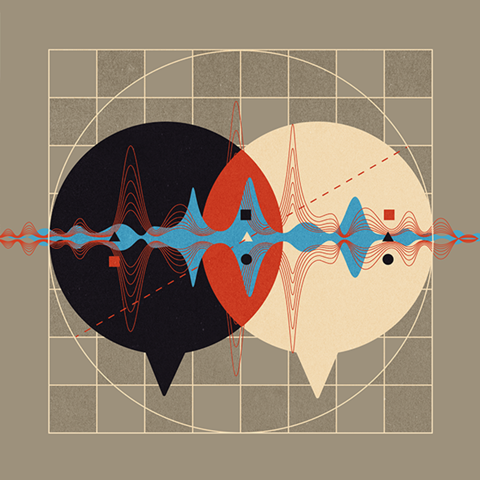 An illustration representing audio