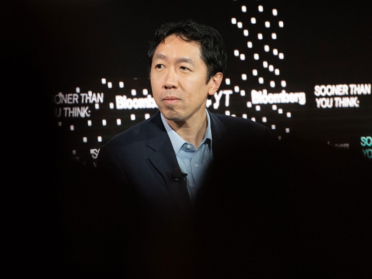 ​Andrew Ng listens during the Power of Data: Sooner Than You Think global technology conference in Brooklyn, New York, on Wednesday, October 30, 2019. 