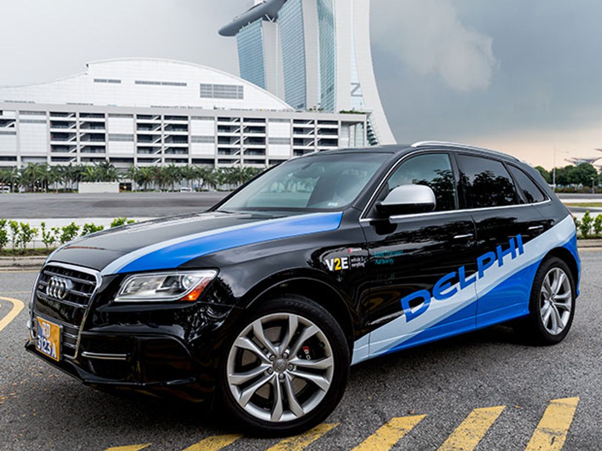 Audi with Delphi enhancements for robotaxi service in Singapore