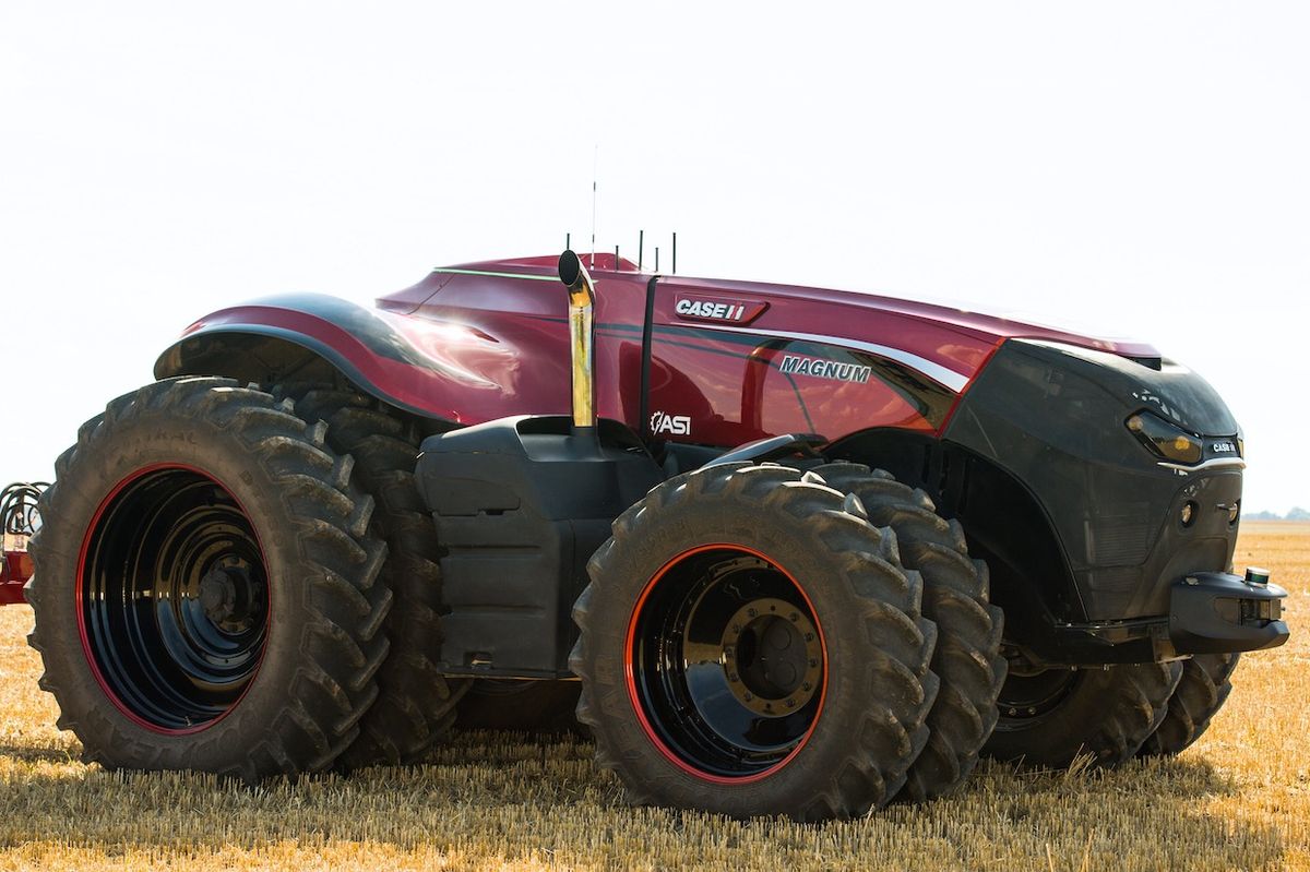Autonomous robot tractor developed by CNH Industrial