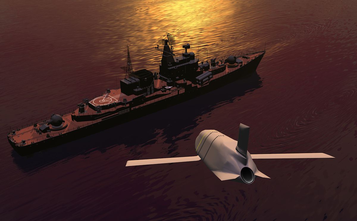 Autonomous weapons include the Long Range Anti-Ship Missile, designed by the U.S. Navy and DARPA to hunt targets over a wide expanse.
