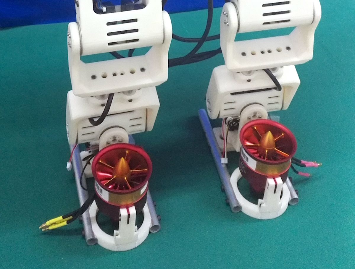 Bipedal Robot Uses Jet-Powered Feet to Step Over Large Gaps