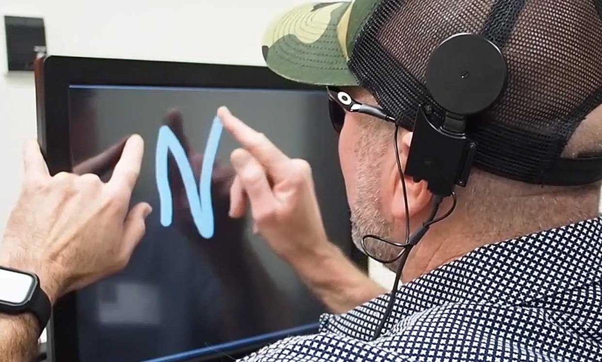 Blind people are able to "see" such letters as M, N, U, and W through a dynamic new type of brain stimulation.
