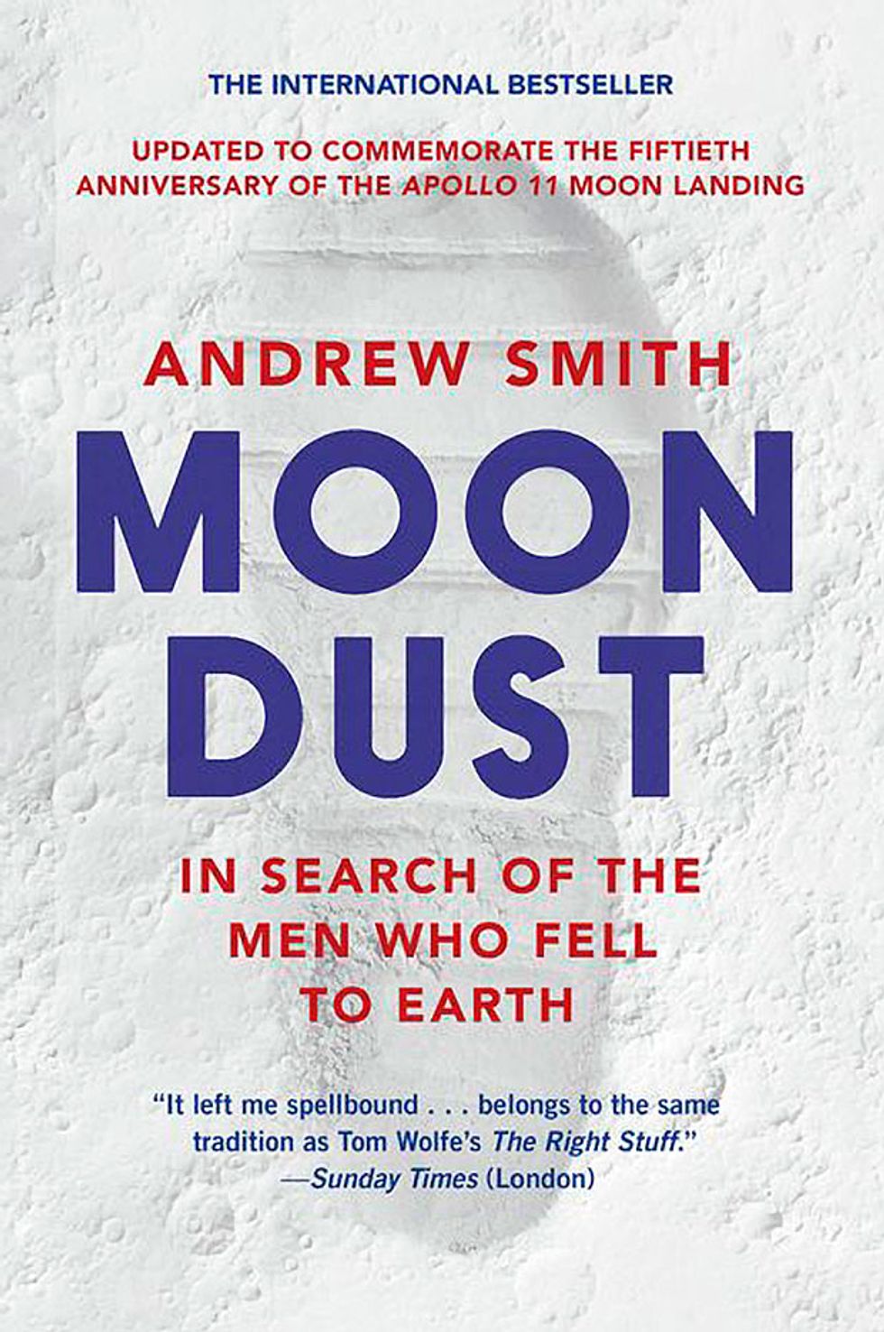 Book cover, 'Moondust: In Search of the Men Who Fell to Earth'