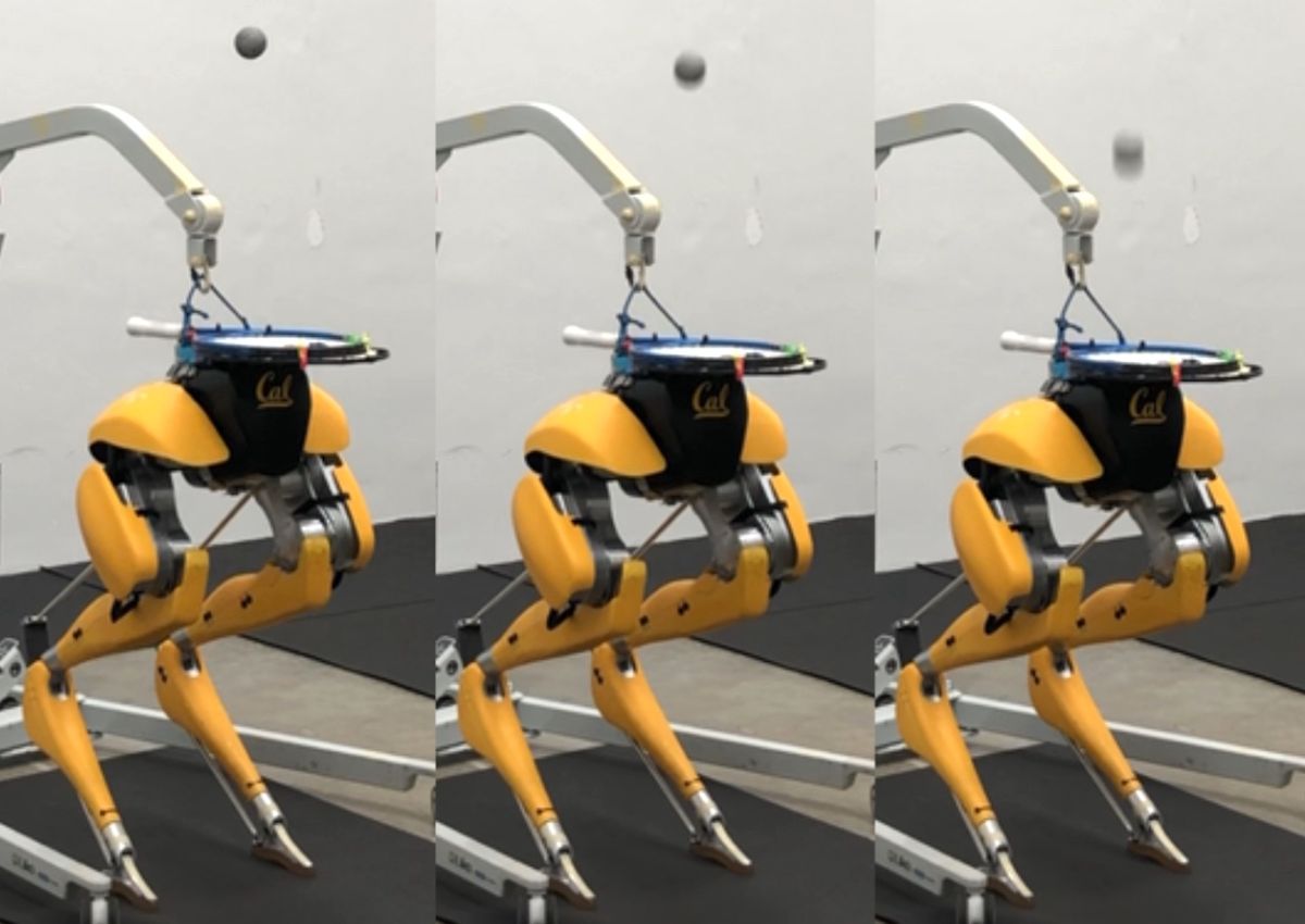 Cassie Cal bipedal robot juggling