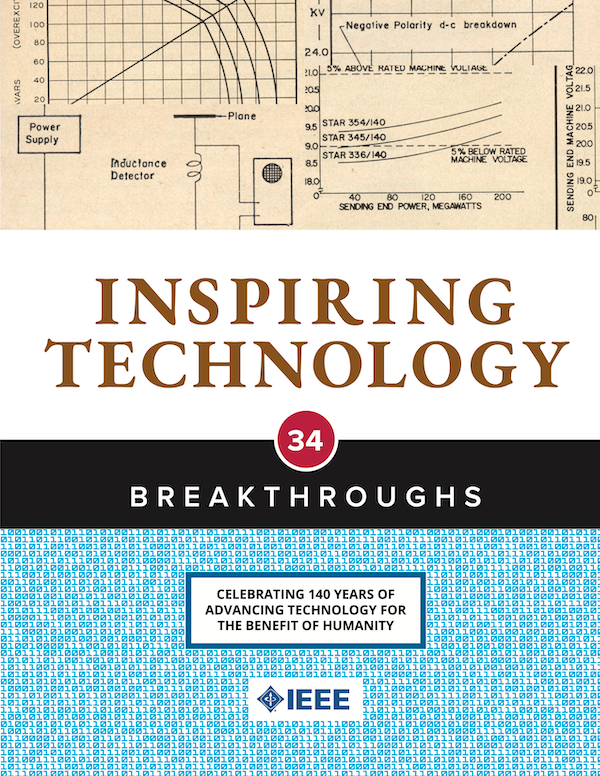 Cover of book Inspiring Technologies: 34 Breakthroughs by IEEE