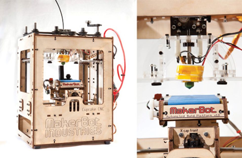 Cupcake 3-D printer kit, from MakerBot