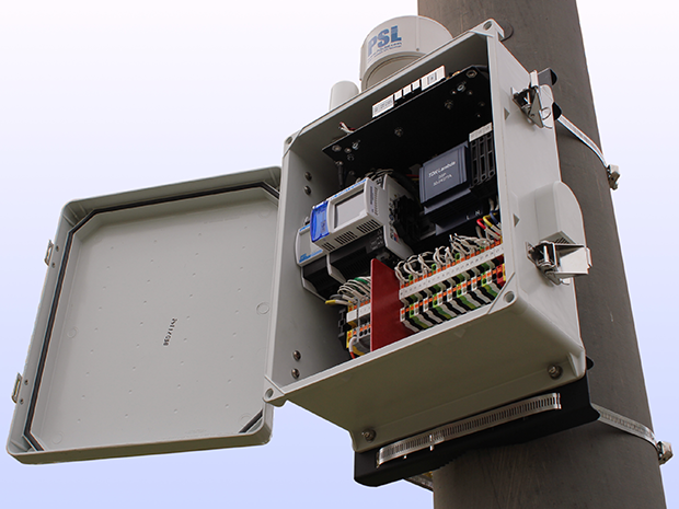 A box on a utility pole is a micro phasor measurement unit (microPMU), which could be a useful too in grid cybersecurity