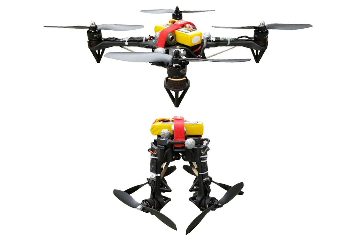 Design and Control of a Passively Morphing Quadcopter