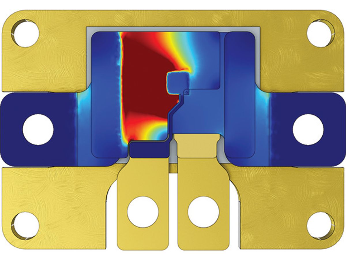 Design engineers use multiphysics simulation to optimize the performance of power modules