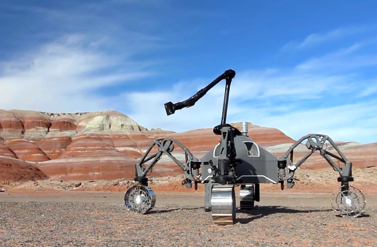 DFKI Mars rover test in Utah