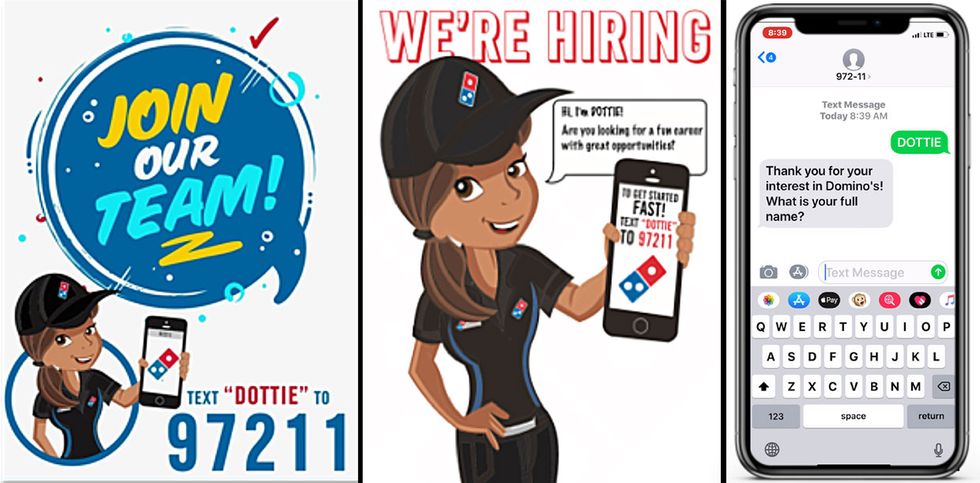 Dottie is a chatbot that helps RPM Pizza hire workers
