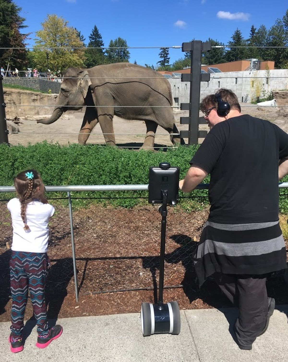 Double 2 telepresence robot at the Oregon Zoo