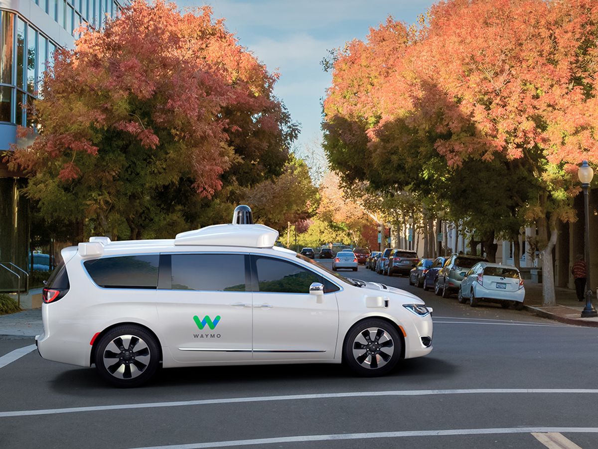 Drag from the big rack atop this Waymo autonomous vehicle makes it an energy hog