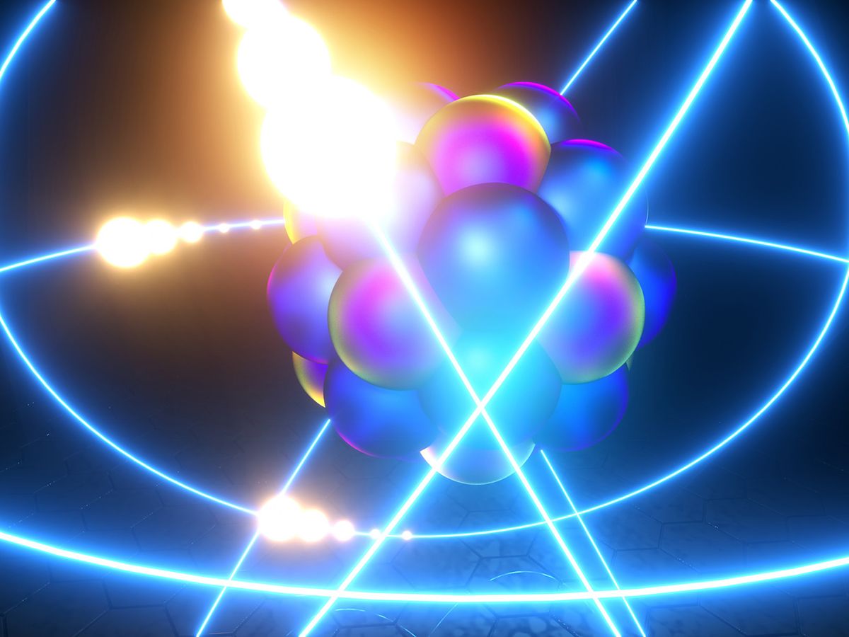 electron with light