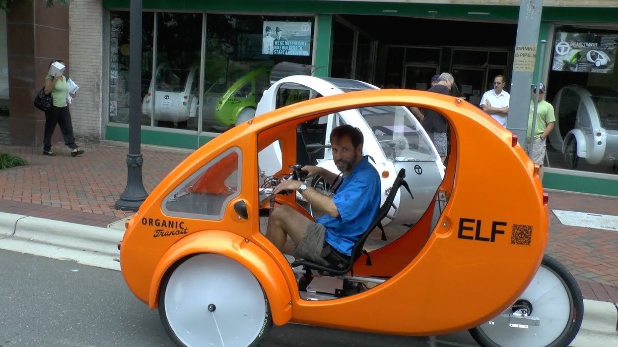 Organic Transit’s Enclosed Tricycle Is Half Bike, Half Car