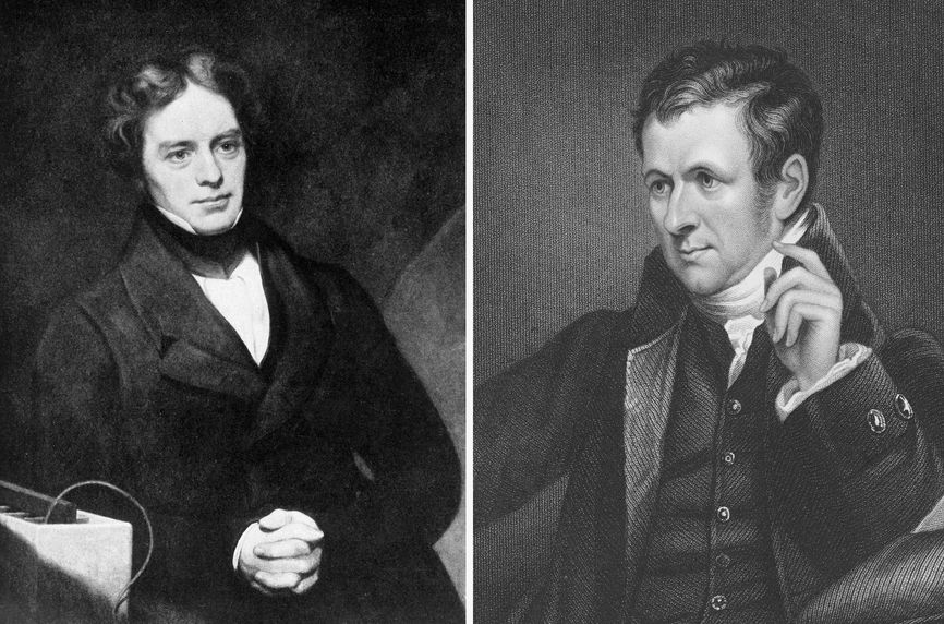 Images of Faraday and Davy