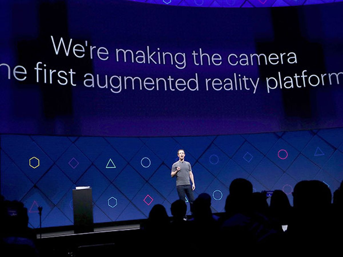 Facebook's Mark Zuckerberg focuses on augmented reality and camera apps at Facebook's F8 conference