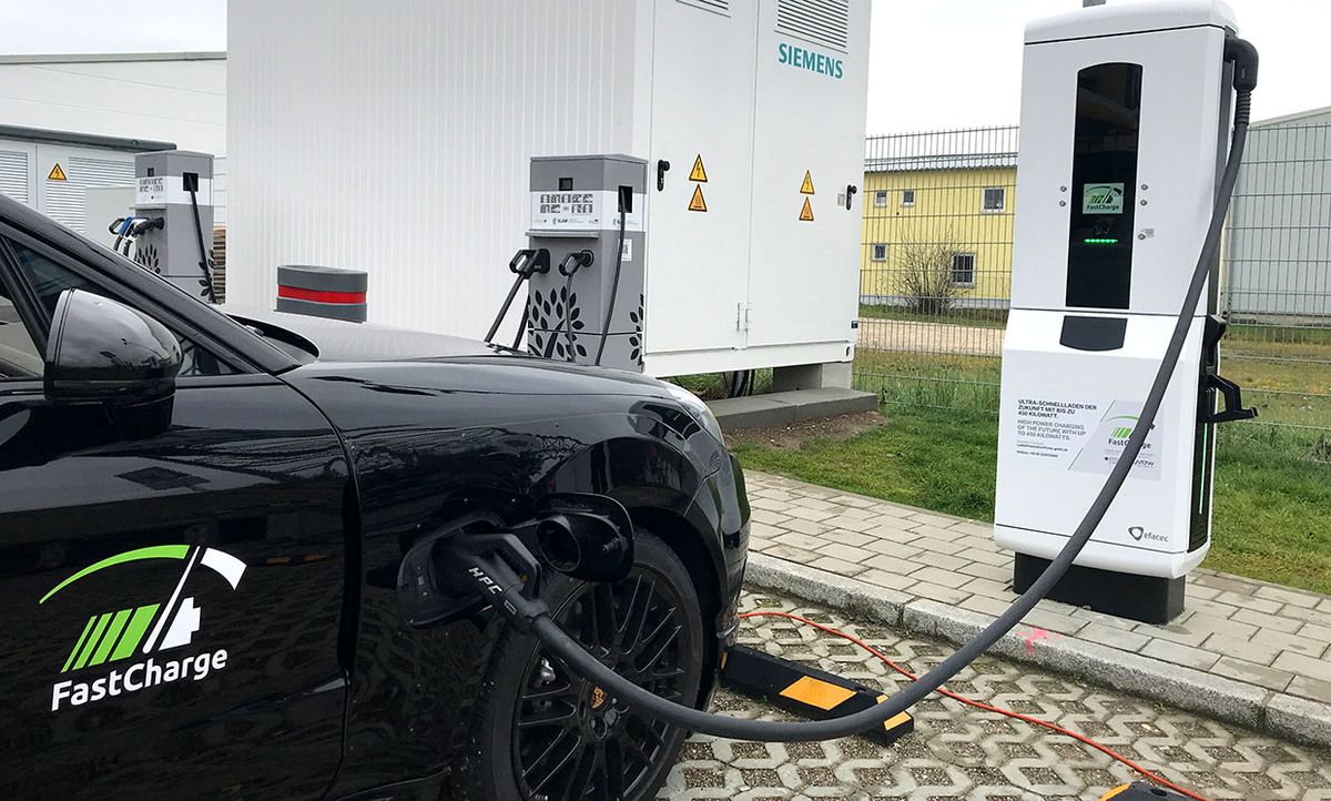 'FastCharge' prototype charging station.