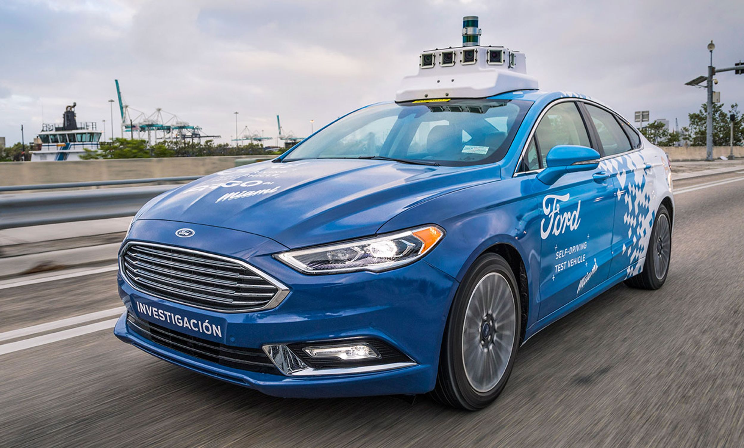 Ford Autonomous Vehicle Testing in Miami.