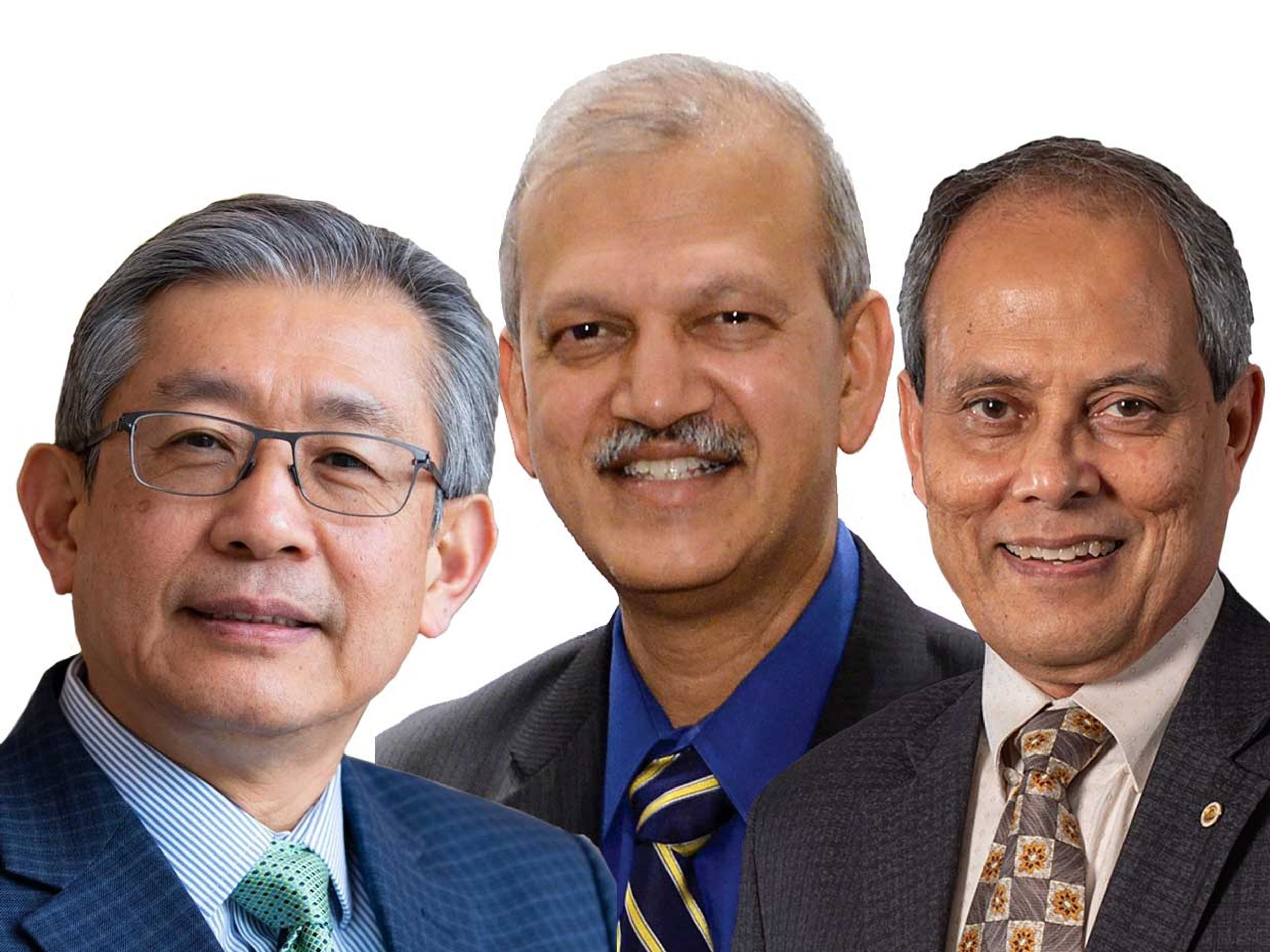 From left, IEEE president-elect candidates Ray Liu, S.K. Ramesh, and Saifur Rahman