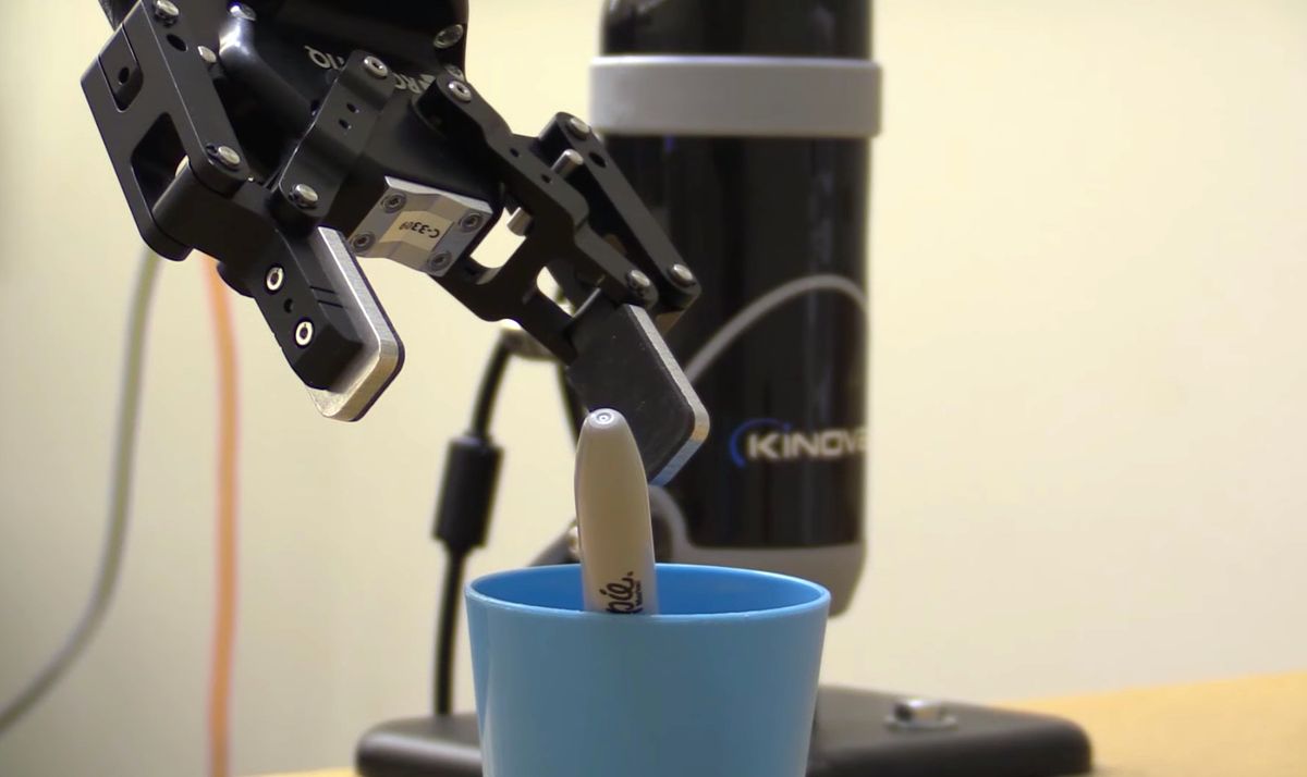 Georgia Tech researchers developed a novel point-and-click robot grasping system