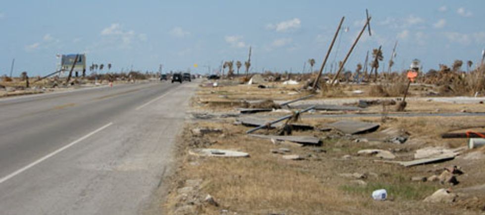 Gilchrist, Texas, was knocked flat by Hurricane Ike.